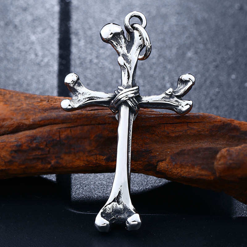 Bones Cross Necklace