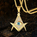 AG All-Seeing Stainless Steel Mason Pendant